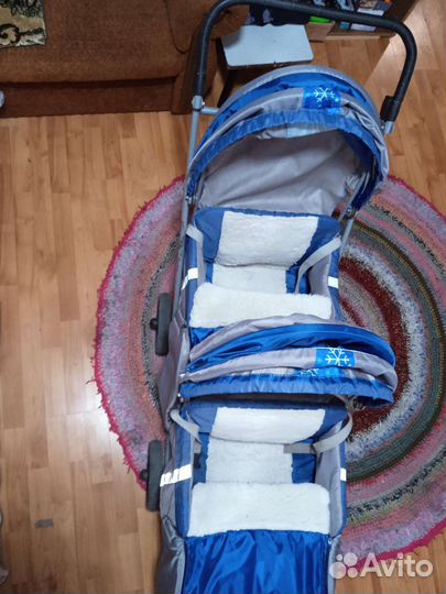 Коляска - санки для двойни или погодок