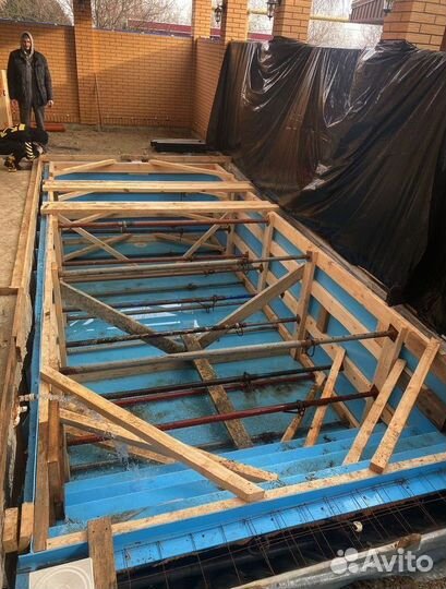 Бассейн из полипропилена 4м*3м*1,5м