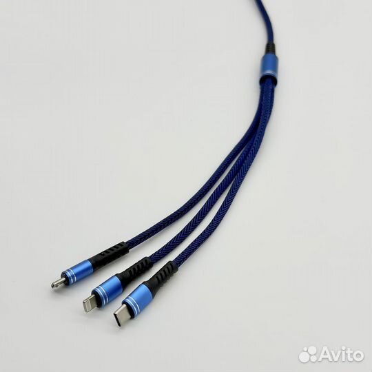 Зарядный кабель 3в1 USB Type-C Lighting