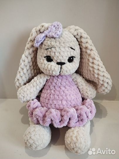 Мягкая игрушка заяц ручной работы