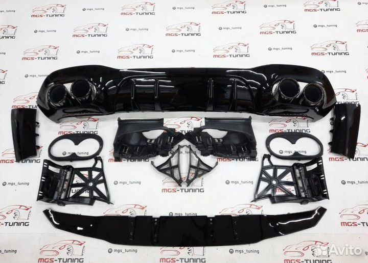 Диффузор с насадками A-Class w177 А45 (Хэтчбэк)