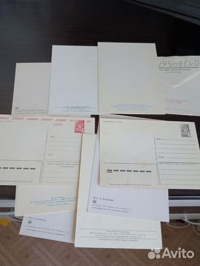 Открытки СССР чистые