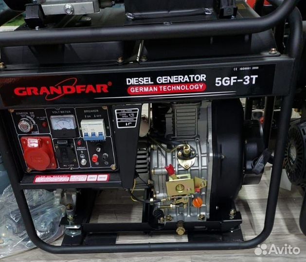 Дизельный генератор 5кВт 220/380
