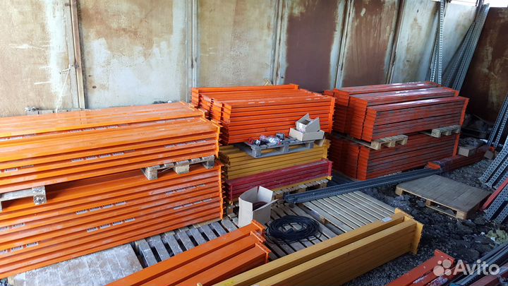 Стеллажи паллетные б/у для склада, мезонин