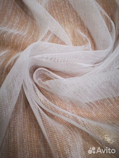 Тюль новый вуаль белая выс. 300 см