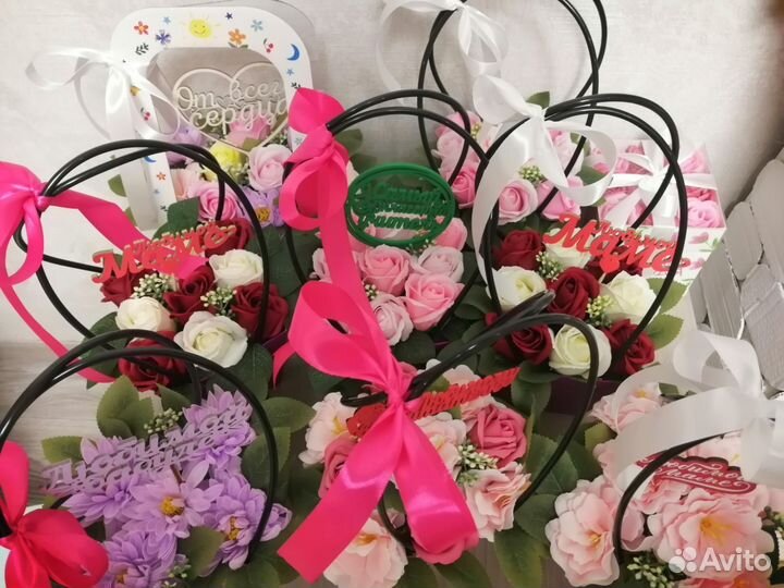 Букет цветов из мыла/воспитателю/учителю/маме