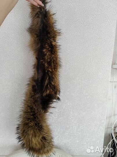 Меховой воротник из енота