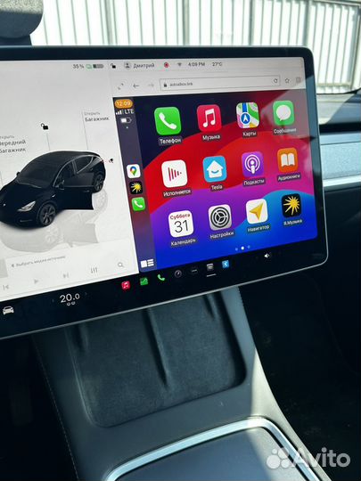 Беспроводной carplay для Tesla