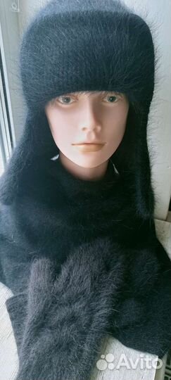 Шапка варежки бактус