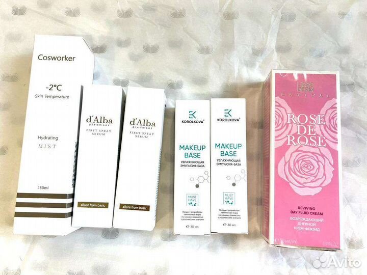 Loccitane, CeraVe, Vichy, kenzo, kiehl,S