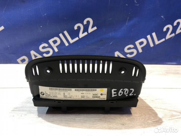 Монитор Bmw 525I Левый Руль Пробег: 80.080 Км E60