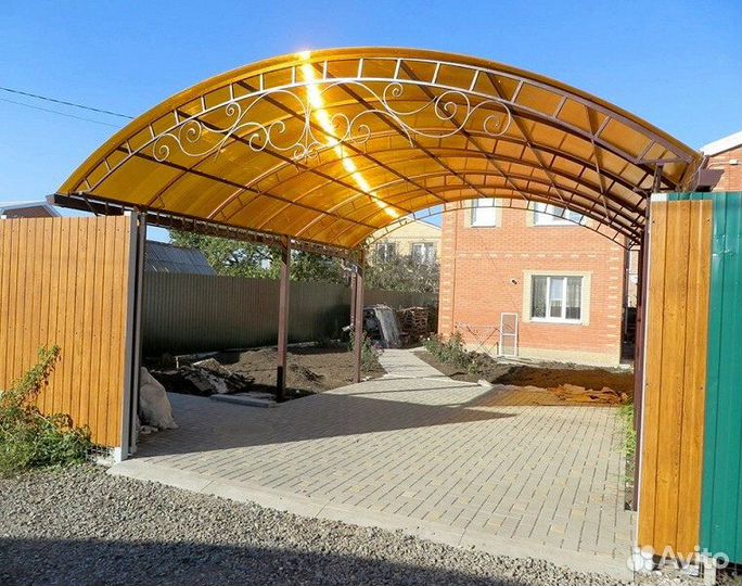 Монтаж заборов навесов