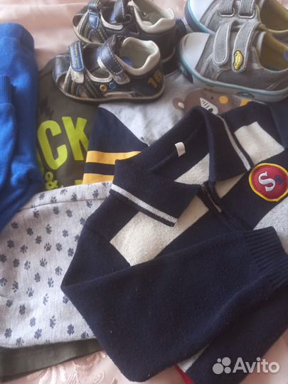 Одежда и обувь р.22-23 на мальчика до 2х лет