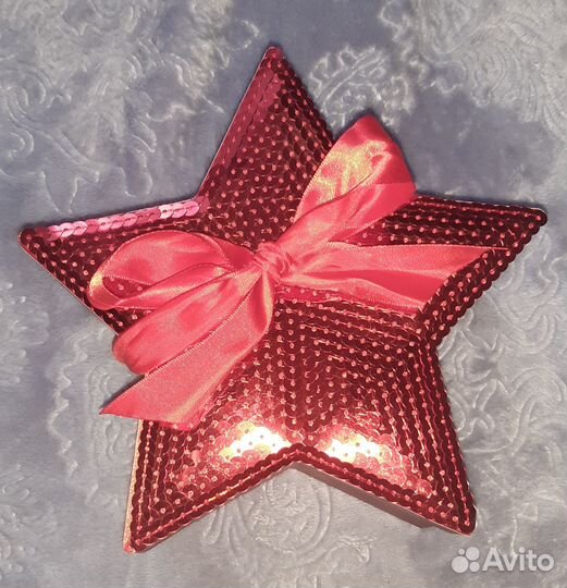 Подарочная коробка упаковка Звезда на 23 февраля