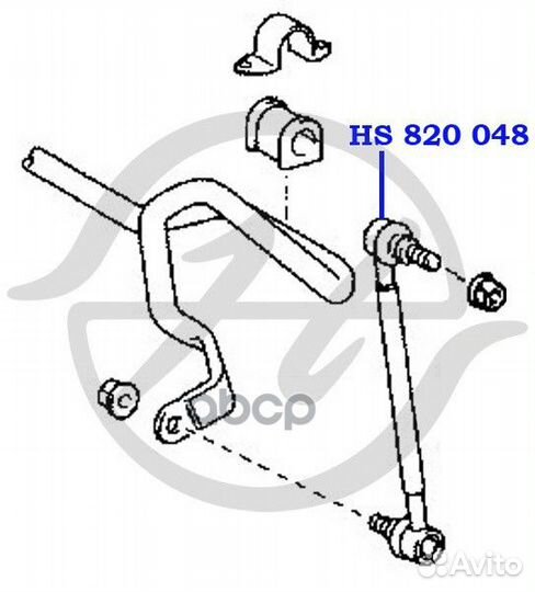 Тяга стабилизатора перед прав/лев toyota HS8200
