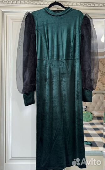 Велюровое платье