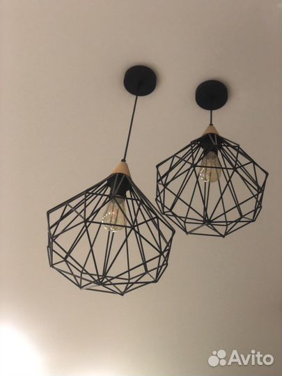 Светильник подвесной с лампой люстра потолочная