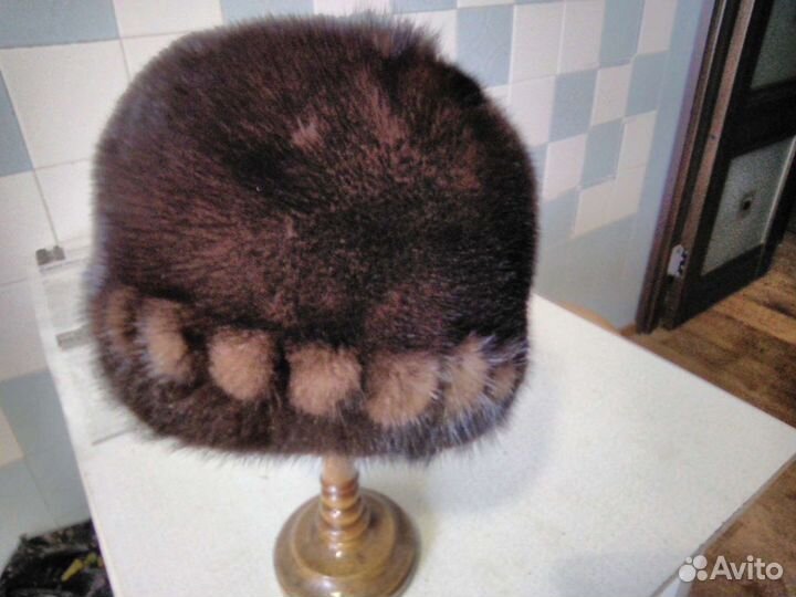 Шапка норковая, женская, 58-59 размер