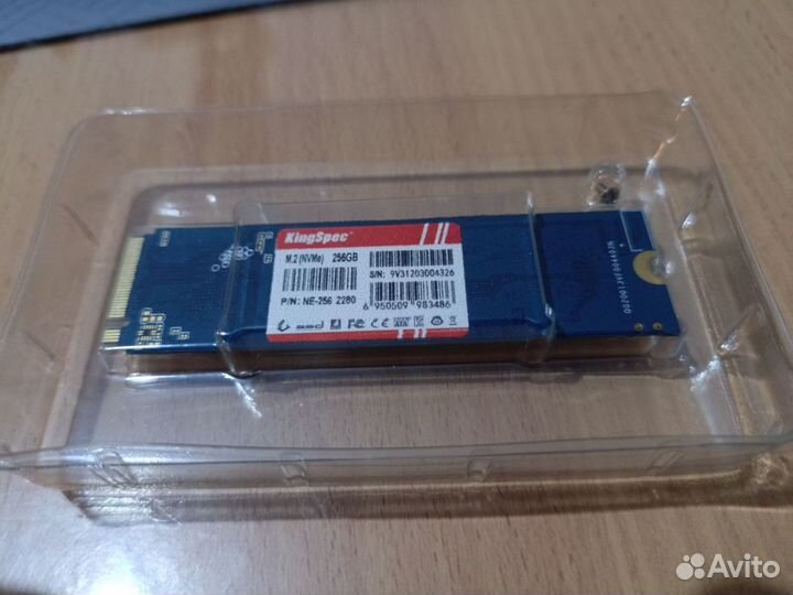 Ssd m2 nvme KingSpec 256 Gb