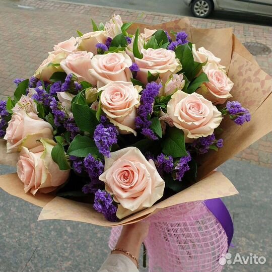 Цветы розы букет