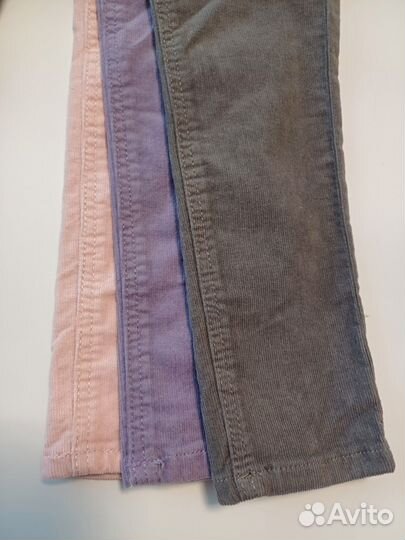 Джинсы брюки вельветовые 116