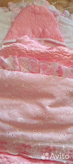 Конверт на выписку для девочки весна осень лето