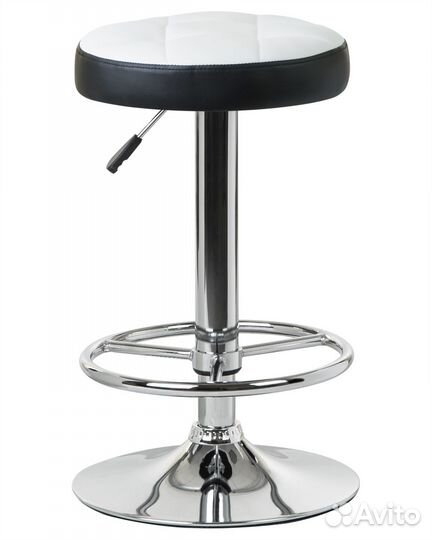 Табурет барный Dobrin Bruno, бело-чёрный