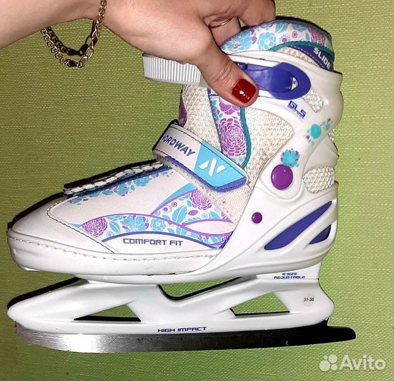 Коньки Nordway детские раздвижные 31-36