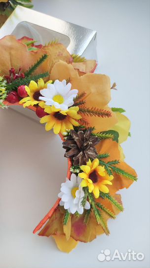 Ободок, кокошник День осени. Карнавальный костюм