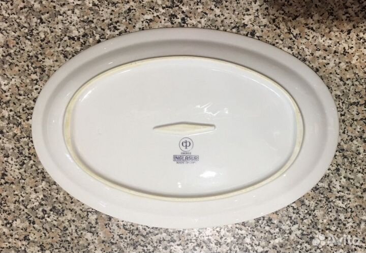 Блюдо овальное и круглое гдр