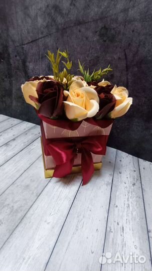 Букет /подарок из мыльных роз на 8 марта