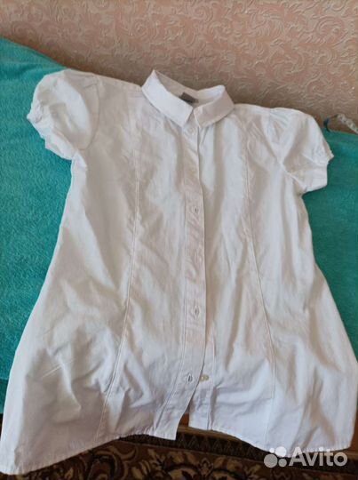 Блузка белая рост 140