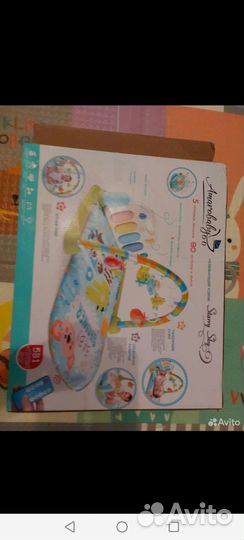 Развивающий коврик с пианино