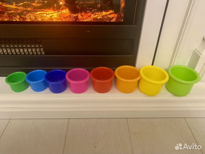 Развивающая пирамидка стаканчик, сортер