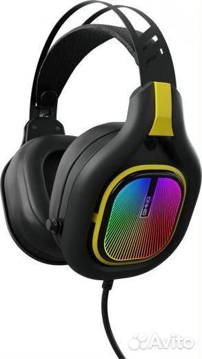 Наушники с микрофоном gmng черный/желтый