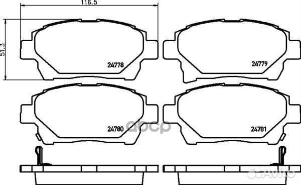 Колодки тормозные дисковые перед NP1066 NIS