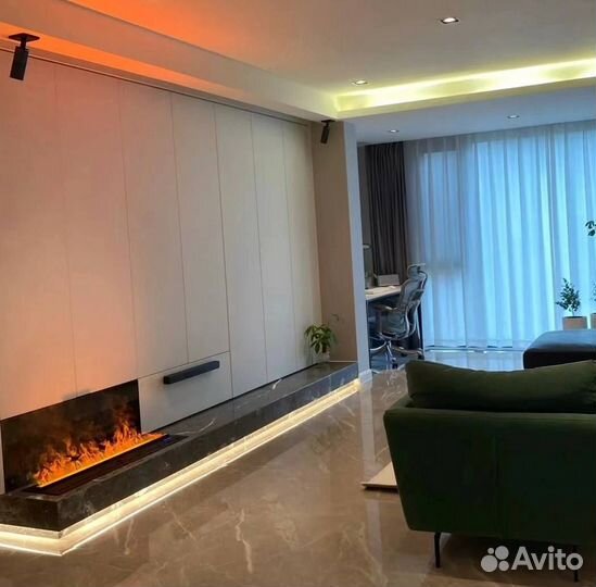 Паровой камин 100 см 3D