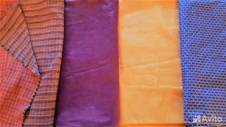 Отрезы Куски ткани СССР Хлопок и др
