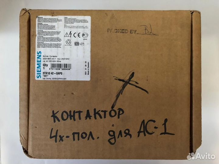 AC-1 контактор 3TK10 42-0AP0 siemens