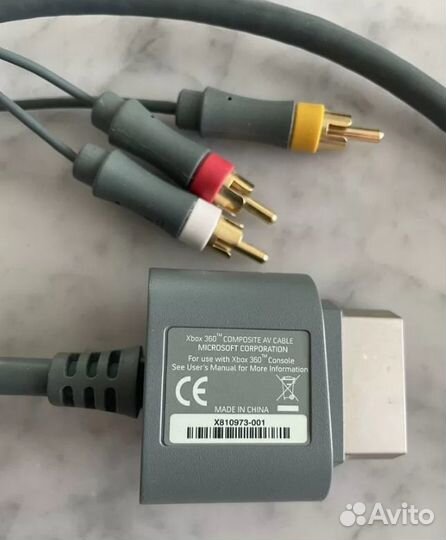 Кабель Xbox 360 Composite AV cable
