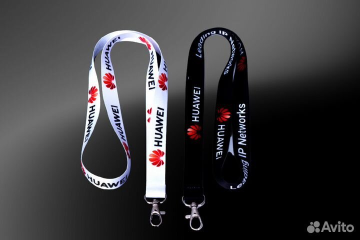 Производство фирменных лент для бейджей. Ланъярда