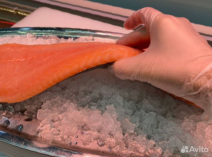 Лосось филе слабосолённый. Охлажденное