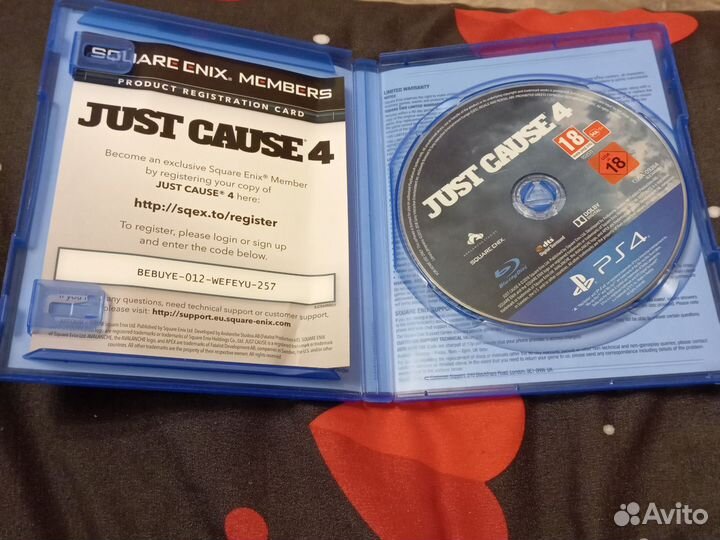 Диск just cause 4 для PlayStation