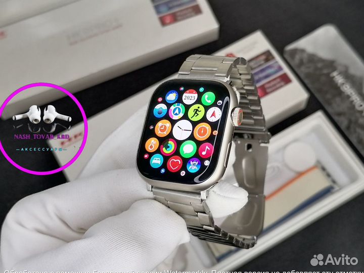 Смарт часы мужские 45mm/Apple watch 9 серии/hk 9