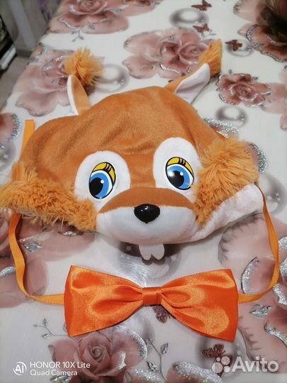 Маска шапка бельчонок/белочка