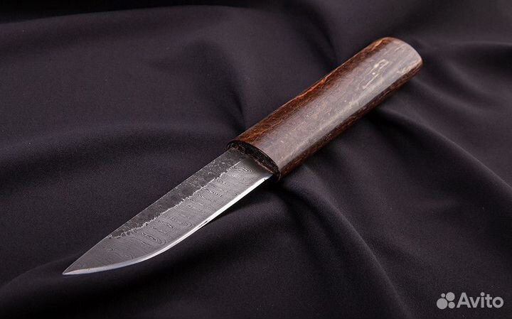 Нож туристический клинок Дамасская сталь