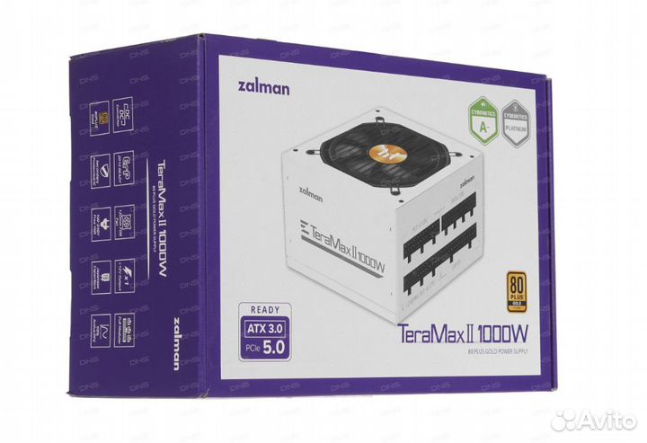 Блок питания zalman TeraMax II 1000W white белый