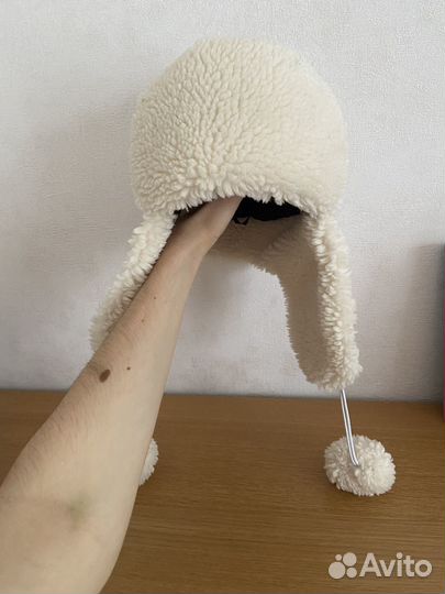 Шапка ушанка под овчину