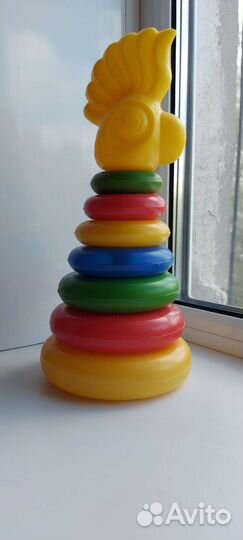 Пирамидка пластмассовая СССР