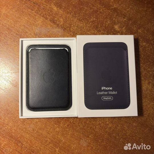 Кардхолдер Apple leather wallet magsafe